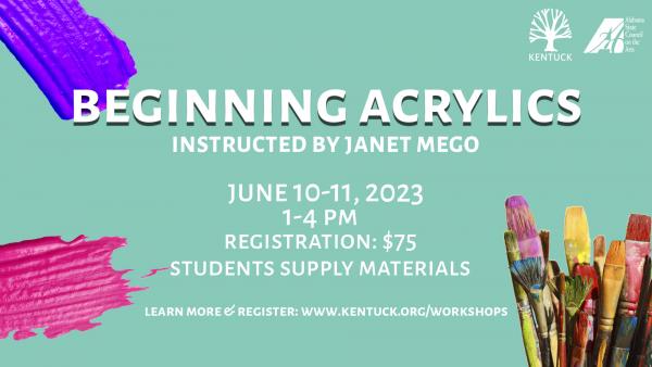Beginning Acrylics with Janet Mego: June 2023