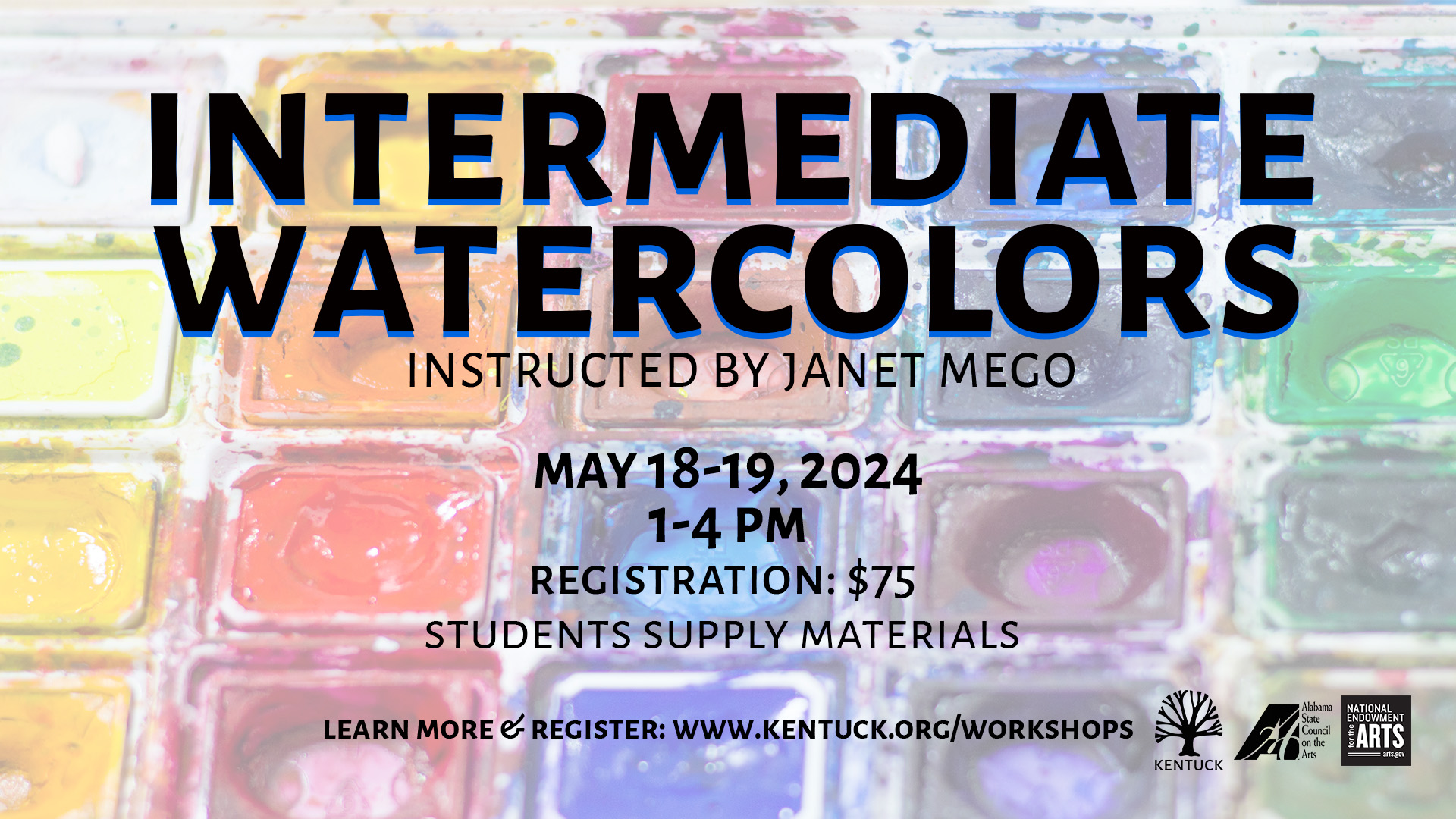 Intermediate Watercolors with Janet Mego: May 2024 cover image
