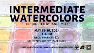 Registration for Intermediate Watercolors with Janet Mego: May 2024 cover picture