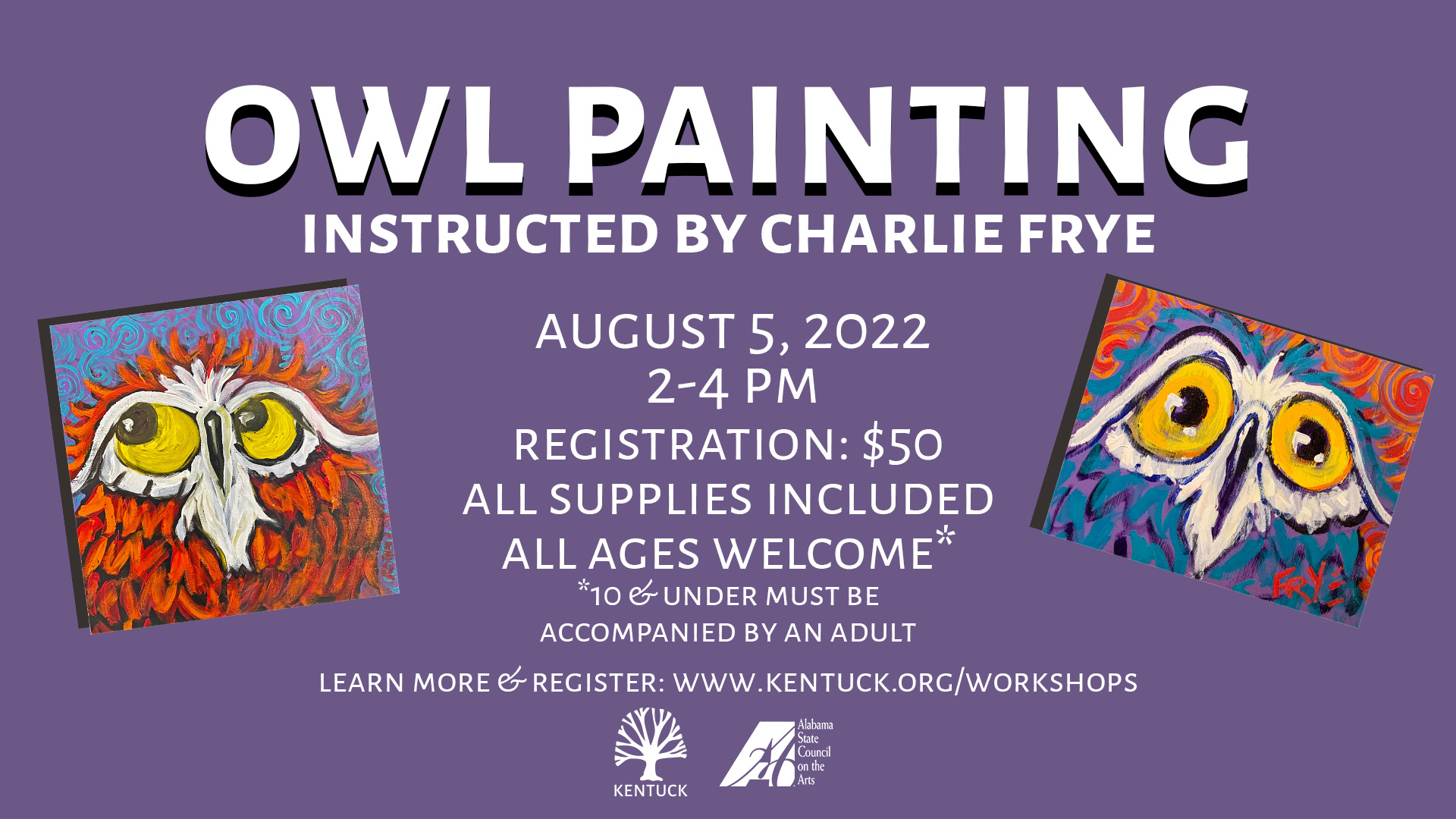 Owl Painting with Charlie Frye