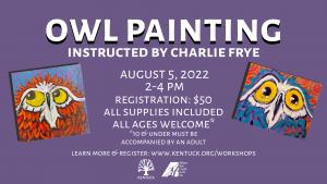 Non-Member Registration for Owl Painting with Charlie Frye cover picture
