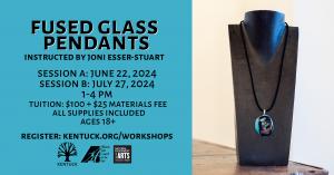 Session A Registration for Fused Glass Pendants (June 22) cover picture