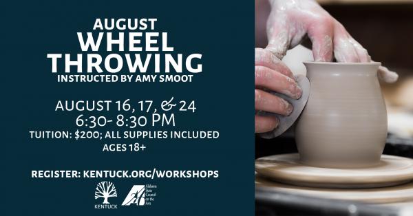Wheel Throwing with Amy Smoot: August 2023
