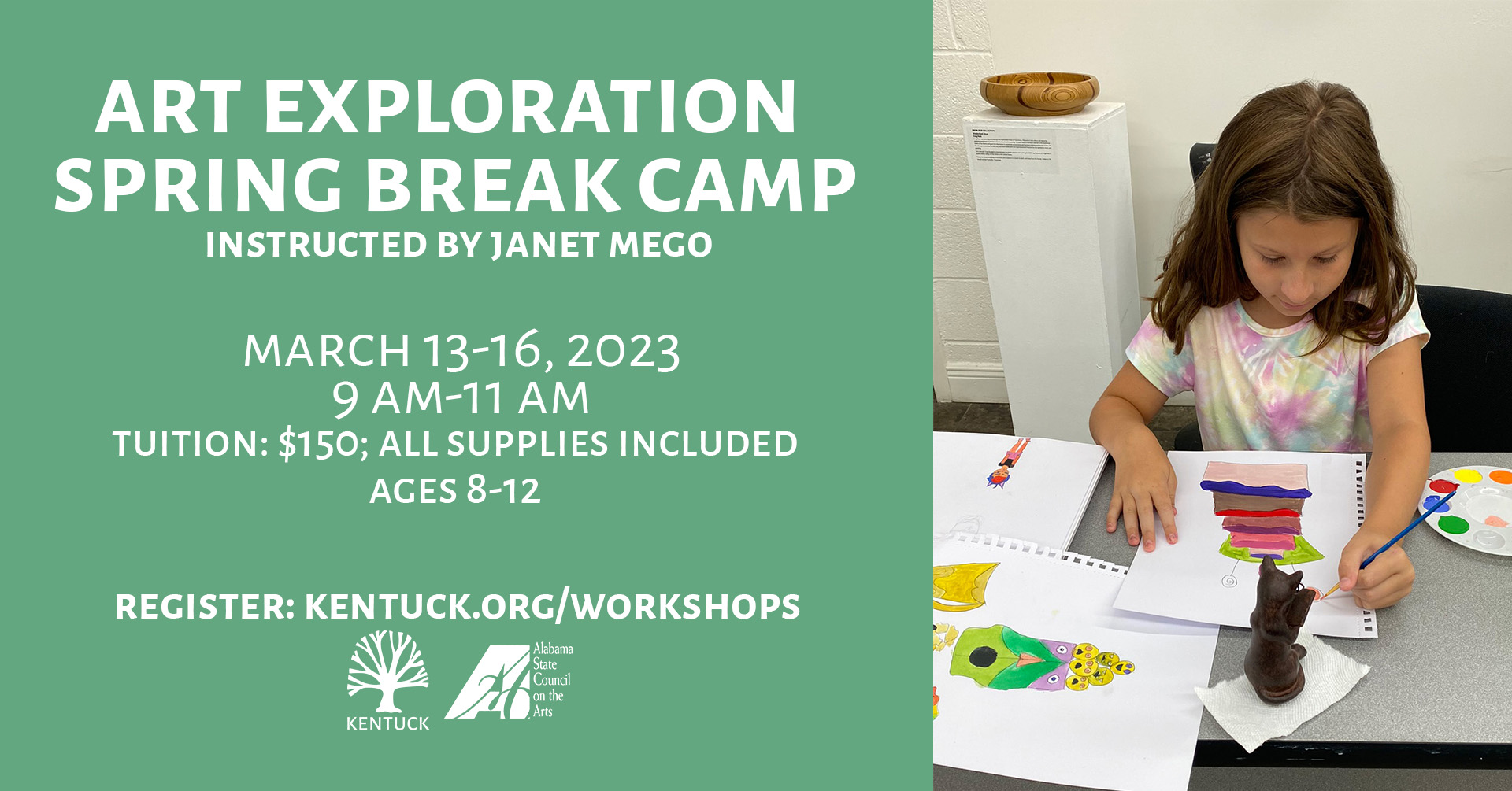 Art Exploration Spring Break Camp: March 2023