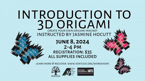 Introduction to 3D Origami with Jasmine Hocutt