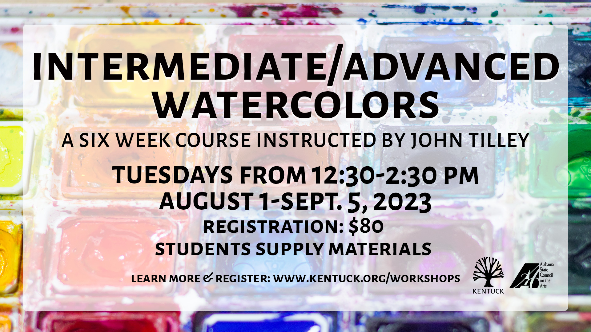 Tickets - Intermediate/Advanced Watercolors: August/September 2023 ...