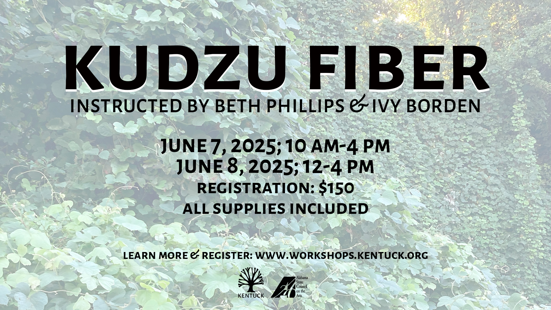 Registration for Kudzu Fiber Workshop cover picture
