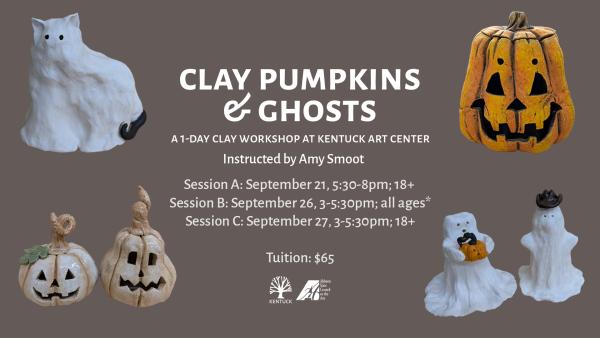 Clay Pumpkins and Ghosts 2026