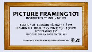 Session A Registration: Picture Framing 101 cover picture