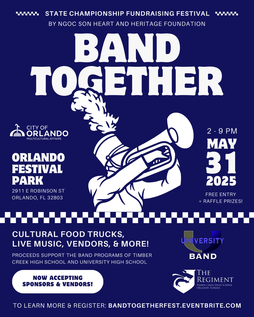 BAND TOGETHER - fundraiser for Timbercreek and University HS