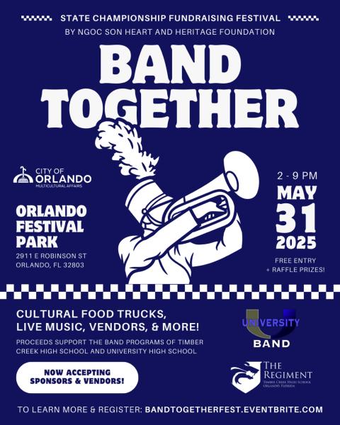 BAND TOGETHER - fundraiser for Timbercreek and University HS