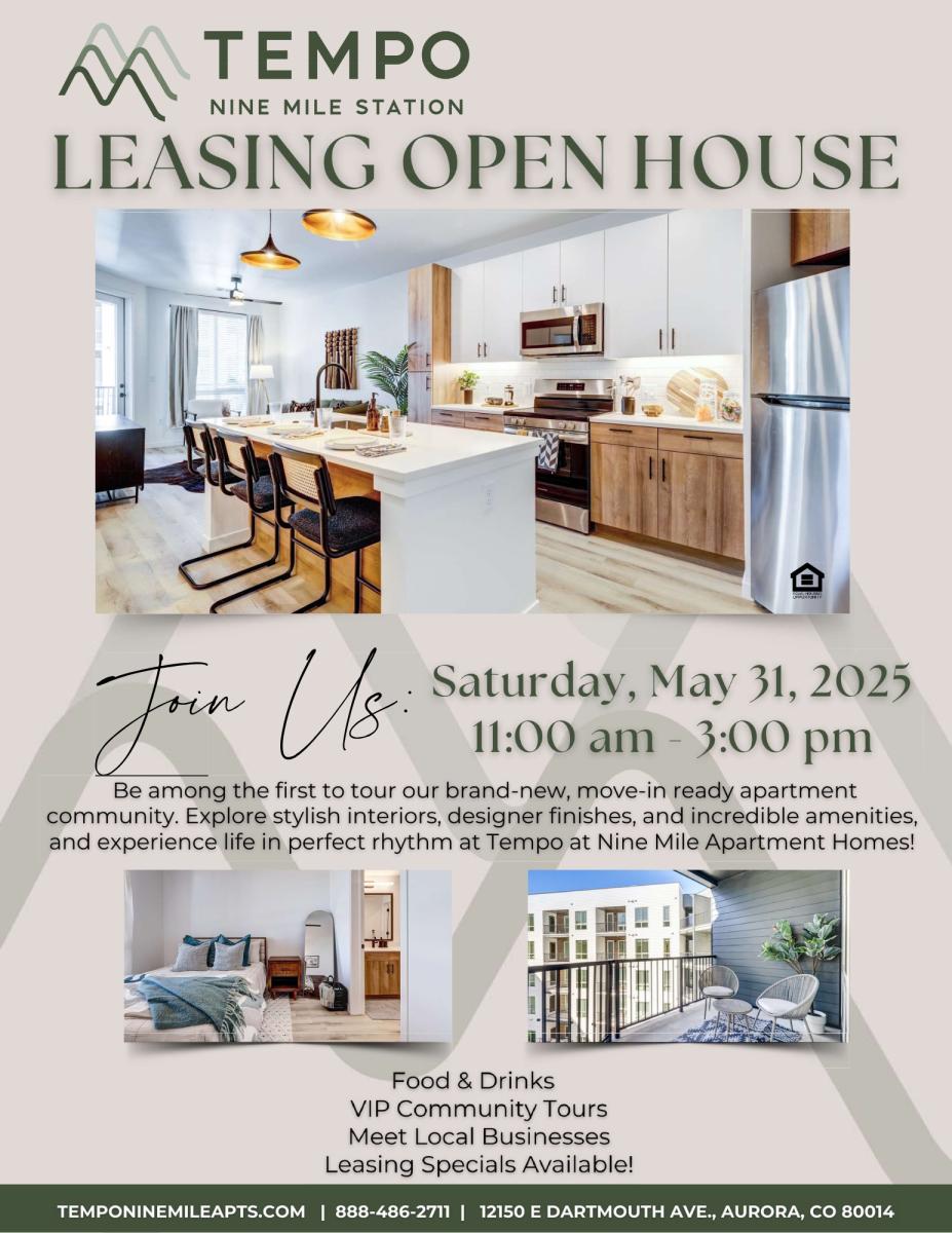 Open House at Tempo at Nine Mile cover picture