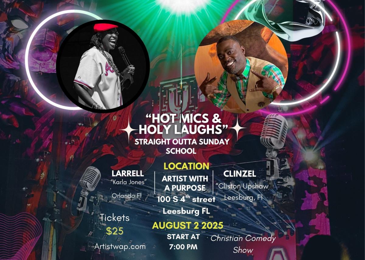 Hot Mics & Holy Laughs cover picture