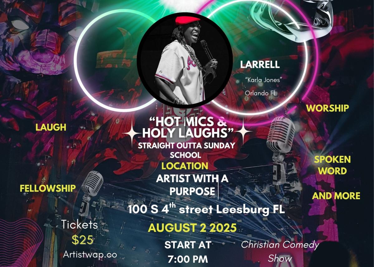 Hot Mics & Holy Laughs cover picture