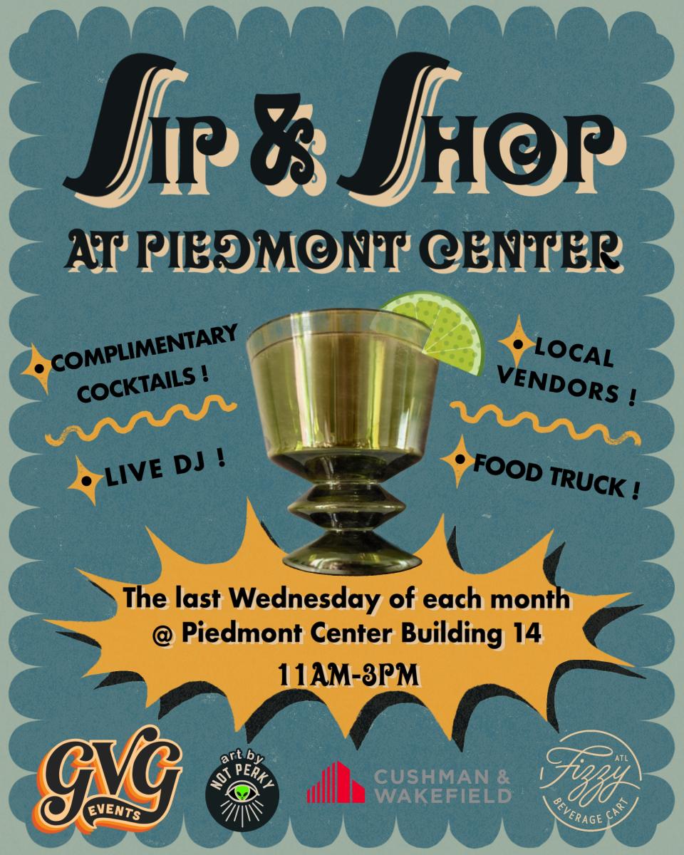 Sip & Shop at Piedmont Center - July 30th, 2025