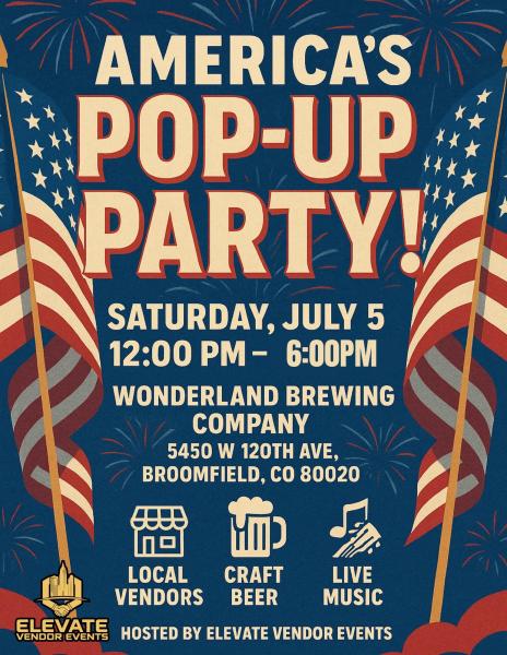 America's Pop-Up Party at Wonderland Brewing Company
