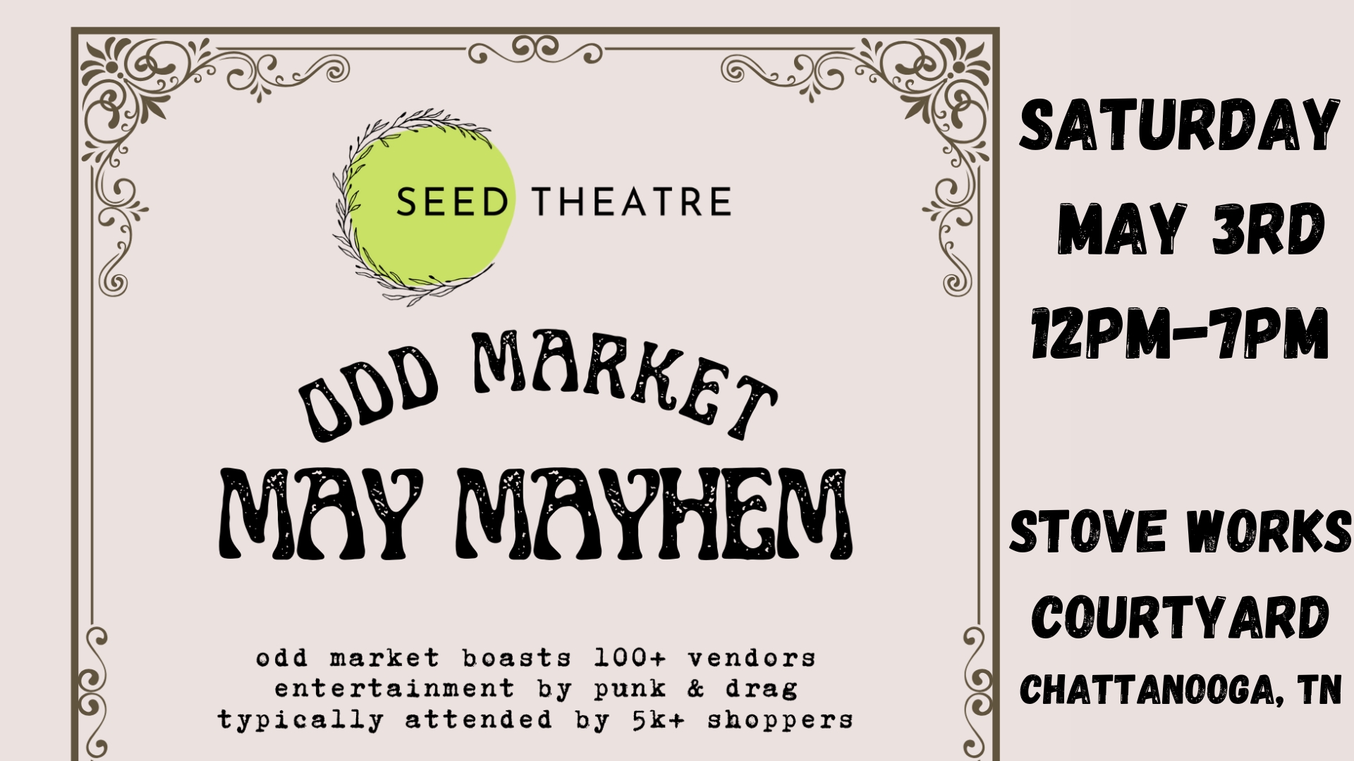 Odd Market - May Mayhem - RESCHEDULED