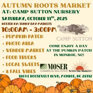 Autumn Roots Market Camp Sutton (Oct 11th)