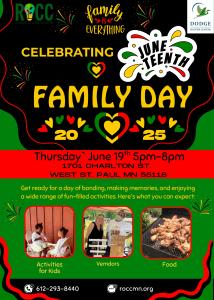 Junetenth Family Day Celebration Vendors and Performers