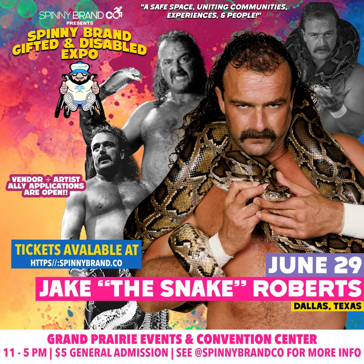 Jake "The Snake" Roberts VIP Fast Pass + GA Entry cover picture
