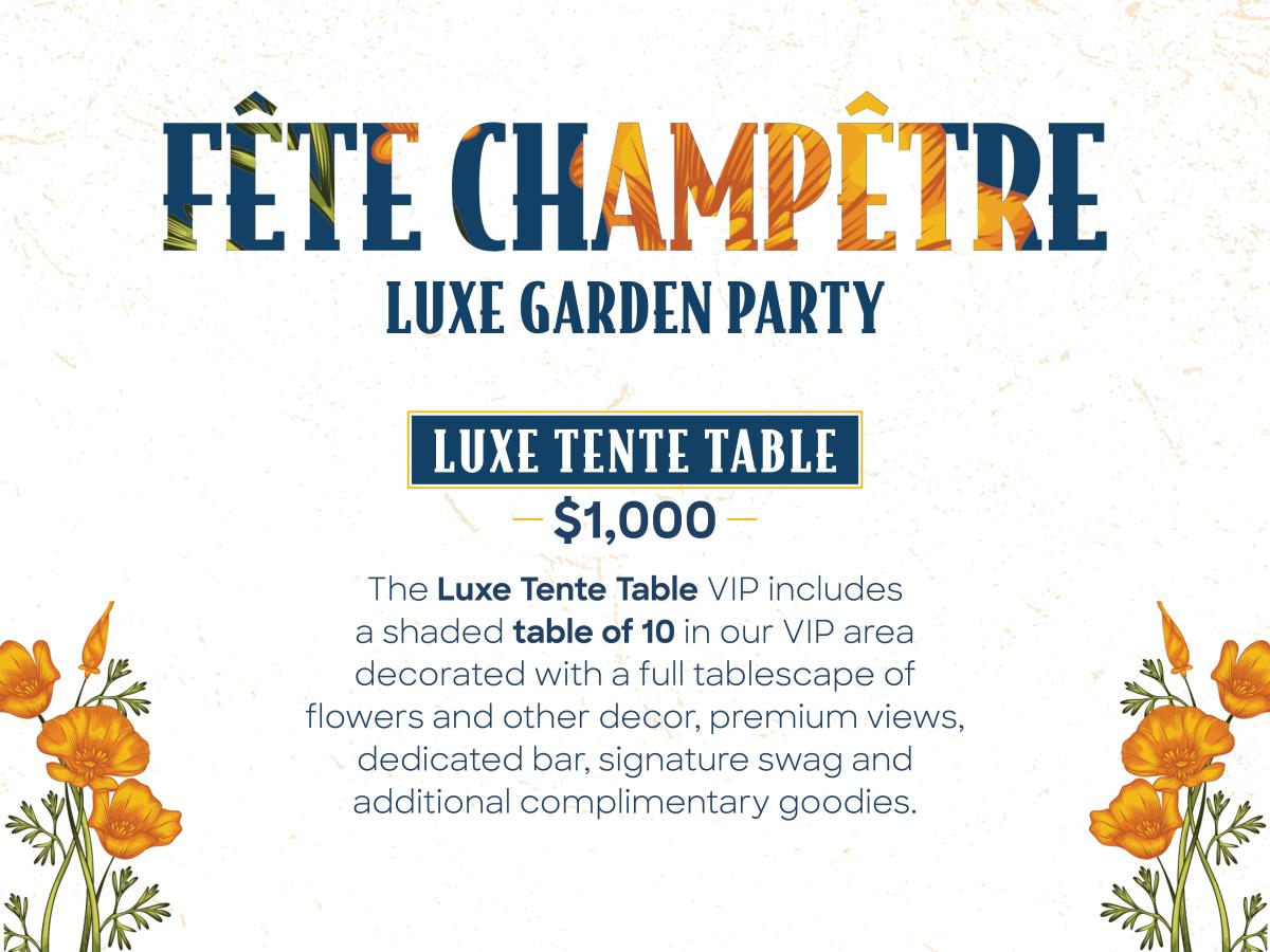 Luxe Tente - Table cover picture