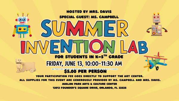 Summer Invention Lab!