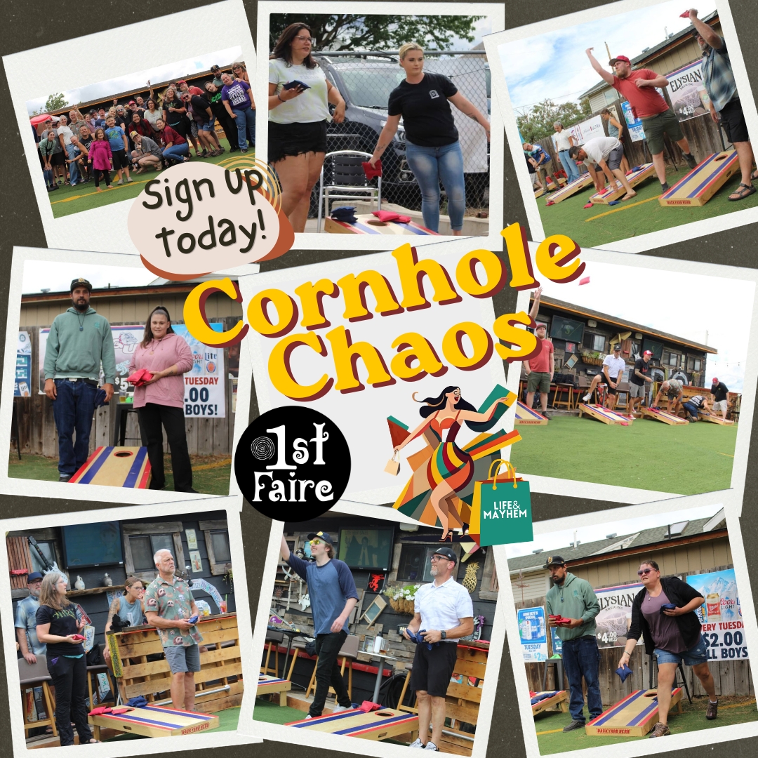 Cornhole Chaos Saturday Tournament FREE (Must have a GA, VIP, Vendor, or Day Pass) cover picture