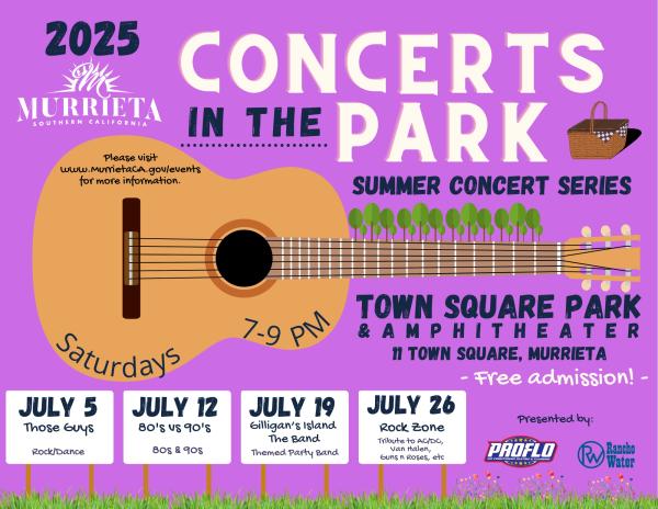 2025 Concerts in the Park