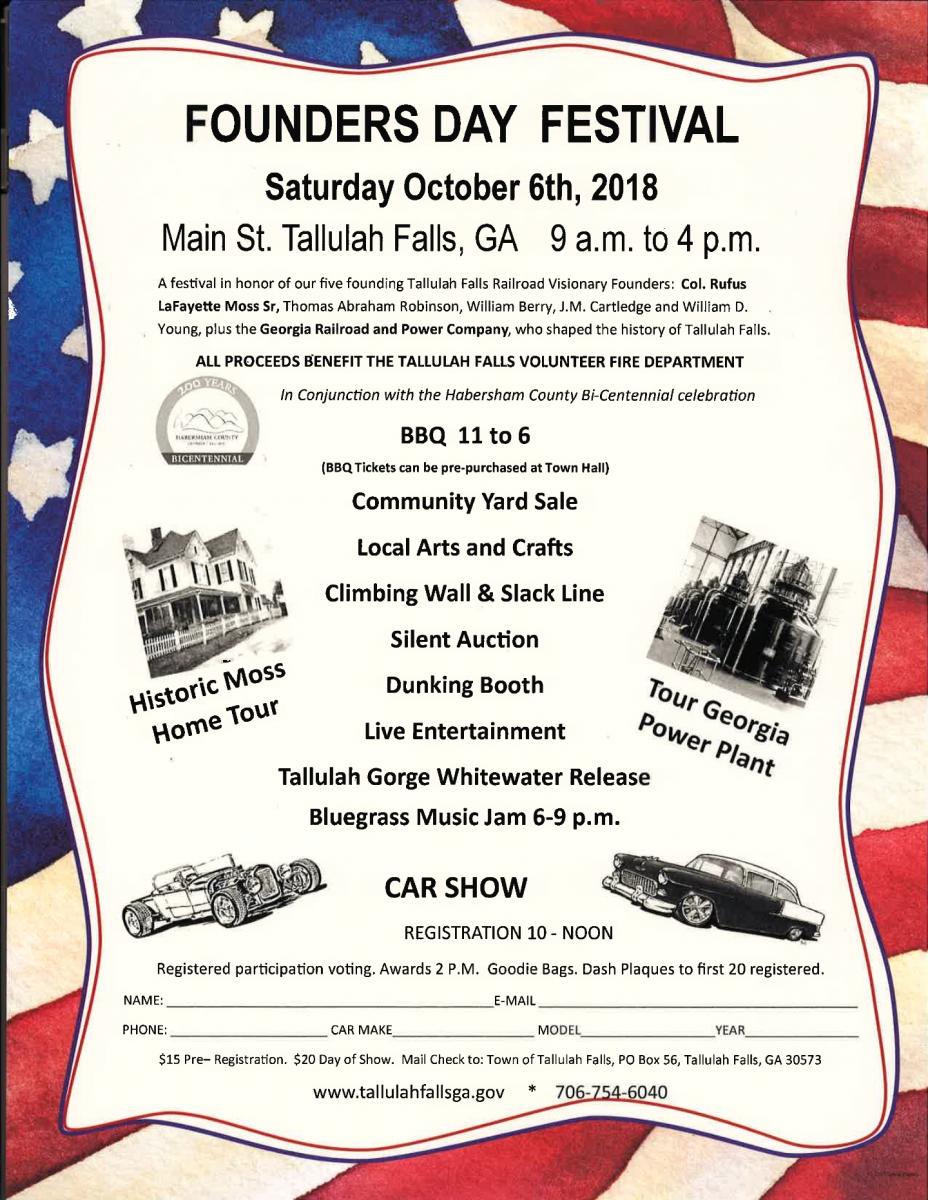 Tallulah Falls Founders Day Festival