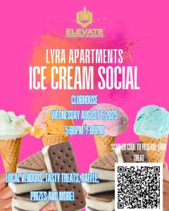 Ice Cream Social at Lyra Apartments
