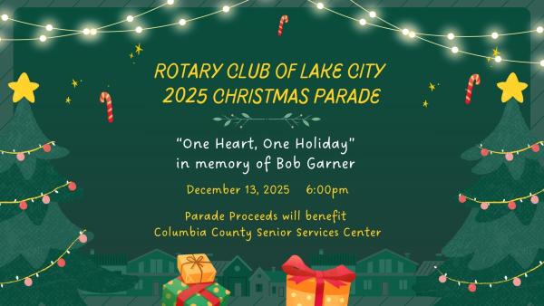 Rotary Club of Lake City 2025 Christmas Parade