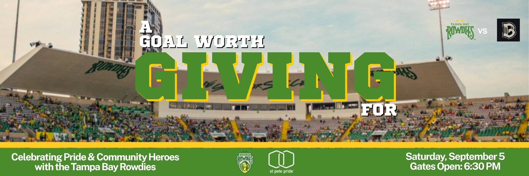 Pride Community Heroes at the Tampa Bay Rowdies