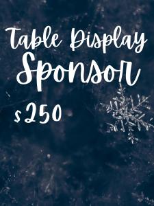 Table Display Sponsor