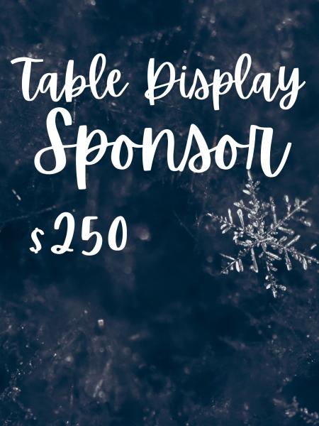 Table Display Sponsor Table Display Sponsor