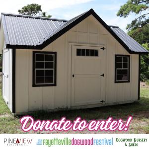 Donate to win a custom shed! cover picture
