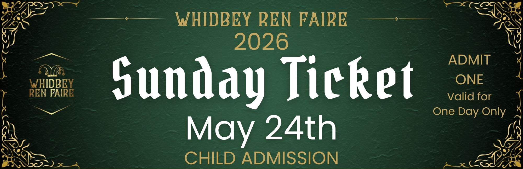 Sun, May 24th - Child Admission (Ages 5 and Under) cover picture