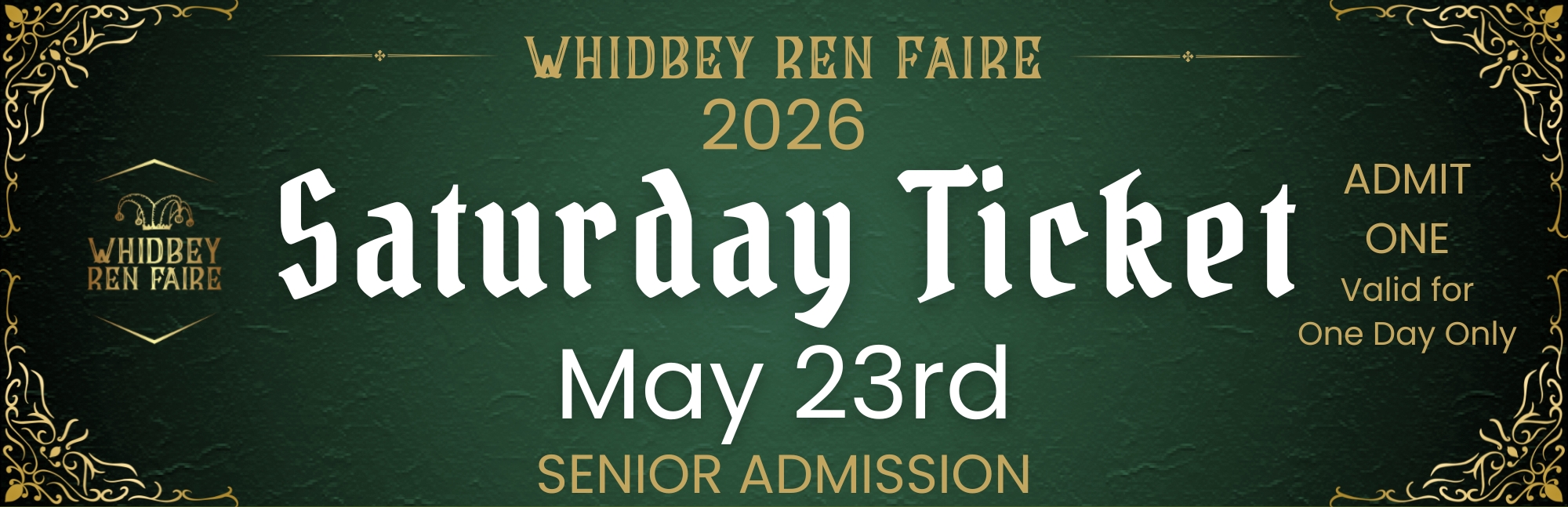 Sat, May 23rd - Senior Admission (60+) cover picture