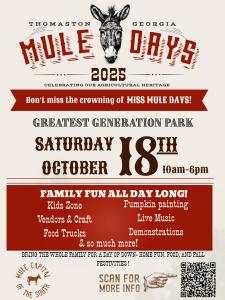 Mule Days FOOD Vendor Application