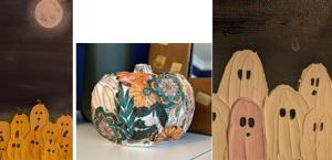 Decoupaged Pumpkins & Fall Spackle Painting cover picture