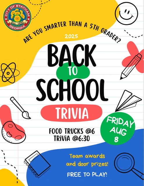 Trivia night food and drink vendors