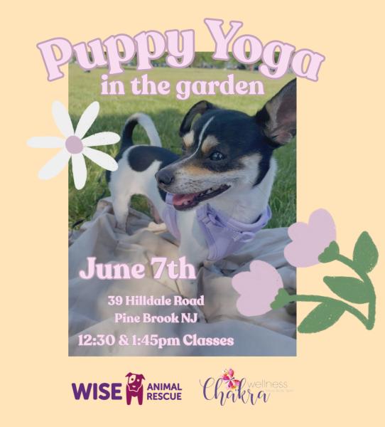 June Puppy Yoga in the Garden