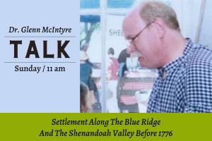 TALK Settlement Along The Blue Ridge And The Shenandoah Valley Before 1776 cover picture