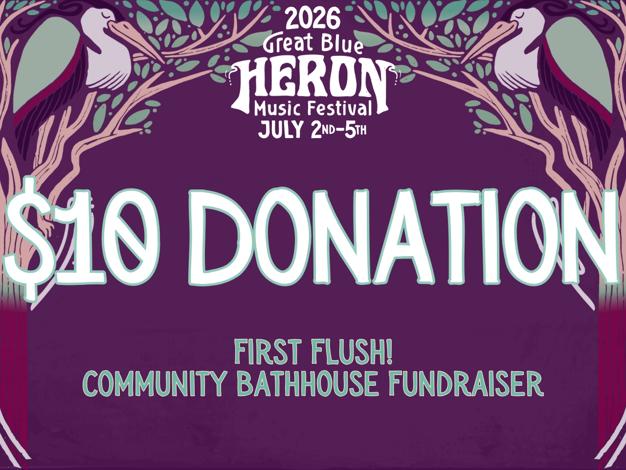 First Flush - $10 Donation to our Community Bathhouse Fundraiser cover picture