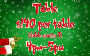 General Table (4pm-5pm) - $140 cover picture