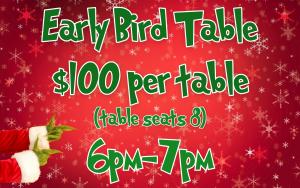 Early Bird Table (6pm-7pm) - $100 cover picture