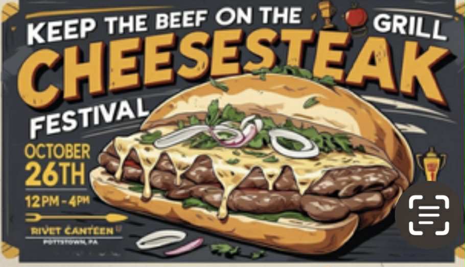 Keep the beef on the grill cheese steak festival
