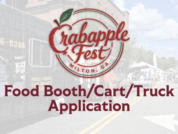 Food Vendor/Food Truck/Food Cart Application: Crabapple Fest 2026