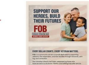 Direct Donation to the Forward Operating Base