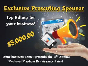 Presenting Sponsor - Exclusive