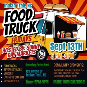 Food Truck Fridays Indian Trail (Sept 12th)